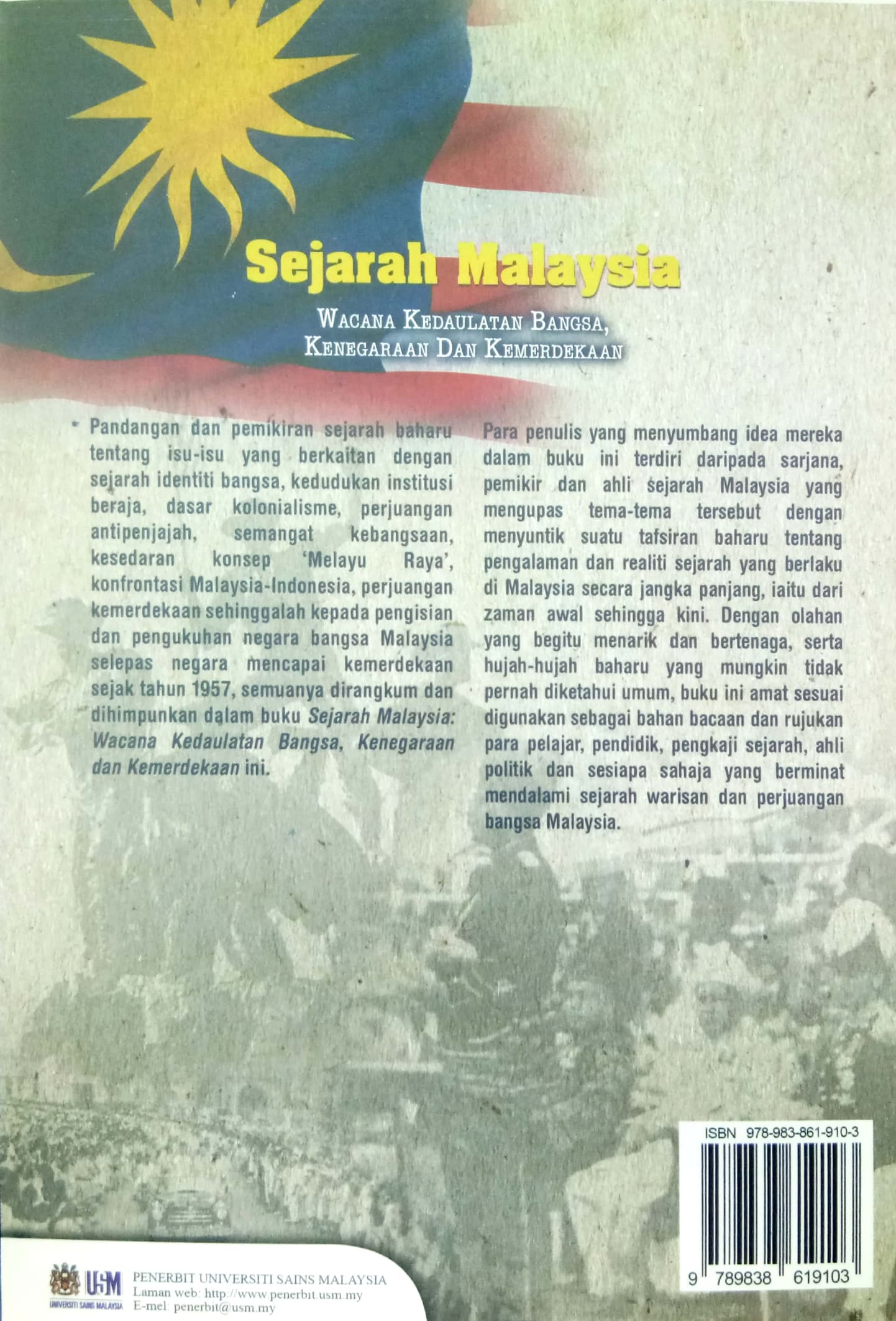  SEJARAH  MALAYSIA  Wacana Kedaulatan Bangsa Kenegaraan Dan 